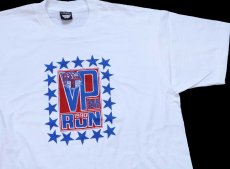 画像1: 90s USA製 VP FAIR RUN 1990 スター Coca-Colaコカコーラ ロゴ 協賛 両面プリント Tシャツ 白 XL (1)