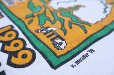 画像4: 90s USA製 Cotton Row Run XX WZYP McDonald'sマクドナルド Kroger ロゴ 協賛 両面プリント コットンTシャツ 生成り XL (4)
