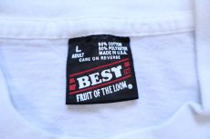 画像5: 90s USA製 PITBULL GYM ピットブル Holiday Inn ロゴ 協賛 サイン入り Tシャツ 白 L (5)