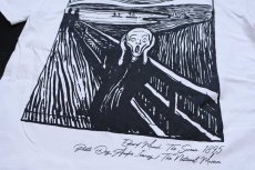 画像4: トルコ製 Edvard Munch, The Scream. 1895 ムンク 叫び アート コットンTシャツ 白 S (4)