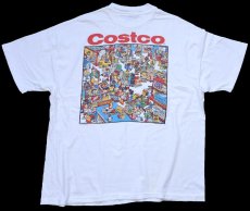 画像3: 90s USA製 Hanes Costco KAILUA KONA,HI コストコ イラスト コットンTシャツ 白 XL (3)
