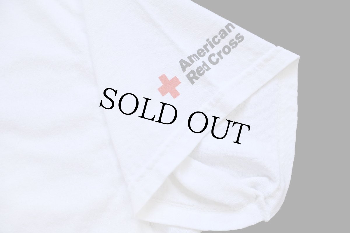 画像5: スヌーピー Be cool. Give blood. American Red Cross コットンTシャツ 白 (5)
