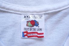 画像5: 90s USA製 NEW CASTLE. PA FIREWORKS CAPITAL OF AMERICA! ラメ入り コットンTシャツ 白 XXL★特大 (5)