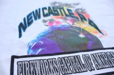 画像4: 90s USA製 NEW CASTLE. PA FIREWORKS CAPITAL OF AMERICA! ラメ入り コットンTシャツ 白 XXL★特大 (4)