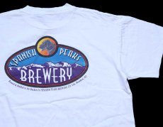 画像1: 90s USA製 NO WHINERS SPANISH PEAKS BREWERY ロゴ コットンTシャツ 白 XL (1)