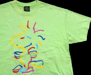 80s ARTEX スヌーピー JOE HUSKIE コットン フットボールTシャツ 赤