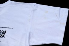 画像6: 90s USA製 AMY THOMPSON RUN TO DAYLIGHT 目玉焼き アート Reebokリーボック ロゴ 協賛 両面プリント コットンTシャツ 白 L (6)