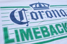 画像4: 90s USA製 Corona LIMEBACKER コロナビール ロゴ 両面プリント Tシャツ 白 L (4)