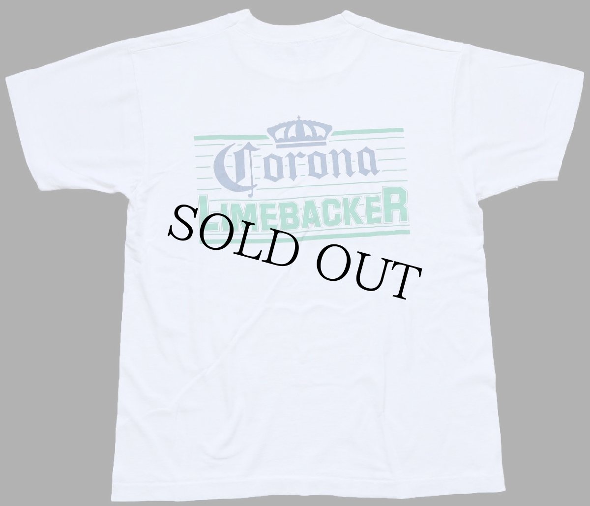 画像3: 90s USA製 Corona LIMEBACKER コロナビール ロゴ 両面プリント Tシャツ 白 L (3)