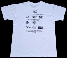画像3: 90s USA製 AMY THOMPSON RUN TO DAYLIGHT 目玉焼き アート Reebokリーボック ロゴ 協賛 両面プリント コットンTシャツ 白 L (3)