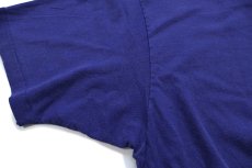画像6: 90s USA製 Hanes KEY WEST FLORIDA 両面ひび割れプリント コットンTシャツ ナス紺 フェード XL (6)