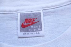 画像5: 90s USA製 NIKEナイキ LADY TOPPER BASKETBALL WKU マスコット RC COLA 両面プリント Tシャツ 白 XL (5)