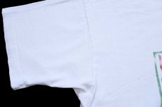 画像6: 90s USA製 LUXOTTICA EYEWEAR アート コットンTシャツ 白 XL (6)