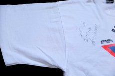 画像6: 90s USA製 PITBULL GYM ピットブル Holiday Inn ロゴ 協賛 サイン入り Tシャツ 白 L (6)