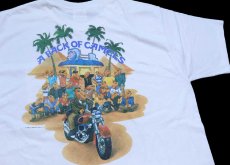 画像1: 90s USA製 CAMEL キャメル A PACK OF CAMELS ポケットTシャツ 白 XL (1)