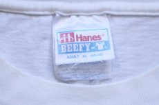 画像5: 90s Hanes Microsoft マイクロソフト ロゴ刺繍 コットンTシャツ 白 XL★B (5)