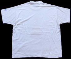 画像3: 90s USA製 WISCONSIN'S WATERS & WOODS with John Gillespie トロフィー Pabst Blue Ribbon ロゴ 協賛 Tシャツ 白 XXL★特大 (3)