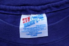 画像5: 90s USA製 Hanes KEY WEST FLORIDA 両面ひび割れプリント コットンTシャツ ナス紺 フェード XL (5)