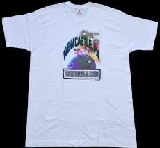 画像2: 90s USA製 NEW CASTLE. PA FIREWORKS CAPITAL OF AMERICA! ラメ入り コットンTシャツ 白 XXL★特大 (2)