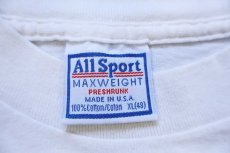 画像5: 90s USA製 Cotton Row Run XX WZYP McDonald'sマクドナルド Kroger ロゴ 協賛 両面プリント コットンTシャツ 生成り XL (5)