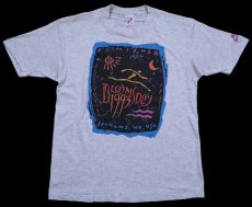 画像2: 90s USA製 BLOOMSDAY 1993 アート NIKE ロゴ 協賛 Tシャツ 杢グレー L (2)