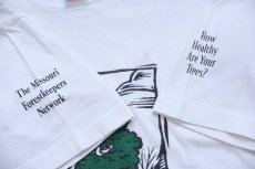 画像4: 90s The Missouri Forestkeepers Network How Healthy Are Your Trees? ツリー アート コットンTシャツ 白 XL (4)