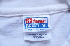 画像5: 90s USA製 Hanes PRINCE ZBT ロゴ 両面プリント コットンTシャツ 白 XXL★特大 (5)