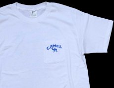 画像4: 90s USA製 CAMEL キャメル A PACK OF CAMELS ポケットTシャツ 白 XL (4)