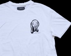画像3: トルコ製 Edvard Munch, The Scream. 1895 ムンク 叫び アート コットンTシャツ 白 S (3)