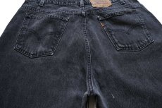 画像5: 90s USA製 Levi'sリーバイス 560 ブラック デニムパンツ W38 L34 (5)