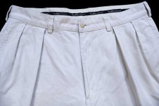 画像3: 90s ポロ ラルフローレン TYLER SHORT ツータック コットン チノ ショートパンツ ライトベージュ W34★170 ショーツ (3)