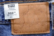 画像5: 00s USA製 Levi'sリーバイス 550 デニム ショートパンツ W40★ショーツ (5)