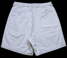 画像2: 90s メキシコ製 ポロ ラルフローレン GORDON SHORT コットン チノ ショートパンツ ライトベージュ W34★171 ショーツ (2)