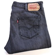 画像1: Levi'sリーバイス 501 ブラック デニムパンツ フェード W40 L32★SDP4663 (1)