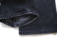 画像7: 90s USA製 Leeリー 200 ブラック デニムパンツ W33 (7)