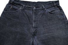 画像4: 90s USA製 Levi'sリーバイス 560 ブラック デニムパンツ W38 L34 (4)