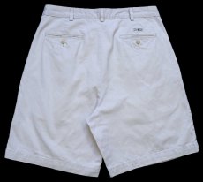 画像2: 90s ポロ ラルフローレン TYLER SHORT ツータック コットン チノ ショートパンツ ライトベージュ W34★170 ショーツ (2)