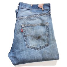 画像2: Levi'sリーバイス 501 ペンキ飛び デニムパンツ ヒゲ W32 L34★SDP4677 (2)