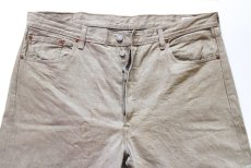 画像4: Levi'sリーバイス 501 CONE DENIM WHITE OAK カラーデニムパンツ カーキ W40★SDP4658 (4)