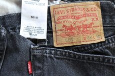 画像5: Levi'sリーバイス 501 ペンキ飛び ブラック デニムパンツ フェード W38 L30★SDP4667 (5)
