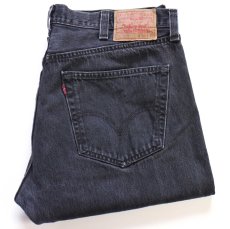 画像1: Levi'sリーバイス 501 ペンキ飛び ブラック デニムパンツ フェード W38 L30★SDP4667 (1)