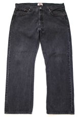 画像2: Levi'sリーバイス 501 ペンキ飛び ブラック デニムパンツ フェード W38 L30★SDP4667 (2)