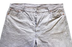 画像4: Levi'sリーバイス 501 先染め グレー デニムパンツ W46★SDP4676 特大 (4)