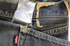 画像5: Levi'sリーバイス 501 ペンキ飛び 先染め ブラック デニムパンツ W38★SDP4661 (5)