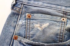 画像6: Levi'sリーバイス 501 ダメージ&USED加工 デニムパンツ カスタム W38 L32★SDP4648 (6)