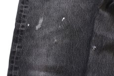 画像8: Levi'sリーバイス 501 ペンキ飛び 先染め ブラック デニムパンツ W38★SDP4661 (8)