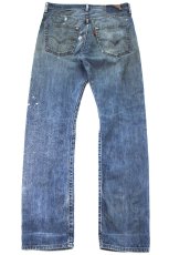 画像4: Levi'sリーバイス 501 ペンキ飛び デニムパンツ ヒゲ W32 L34★SDP4677 (4)