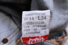 画像6: 00s メキシコ製 Levi'sリーバイス 501 先染め ブラック デニムパンツ W44★特大 (6)