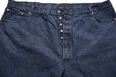 画像4: Levi'sリーバイス 501 先染め カラーデニムパンツ 濃紺 W52 L32★超特大 バナー ディスプレイ インテリア (4)