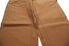 画像7: 新品★carharttカーハート ダブルニー ダック地 ペインターパンツ 茶 W30 L30 (7)